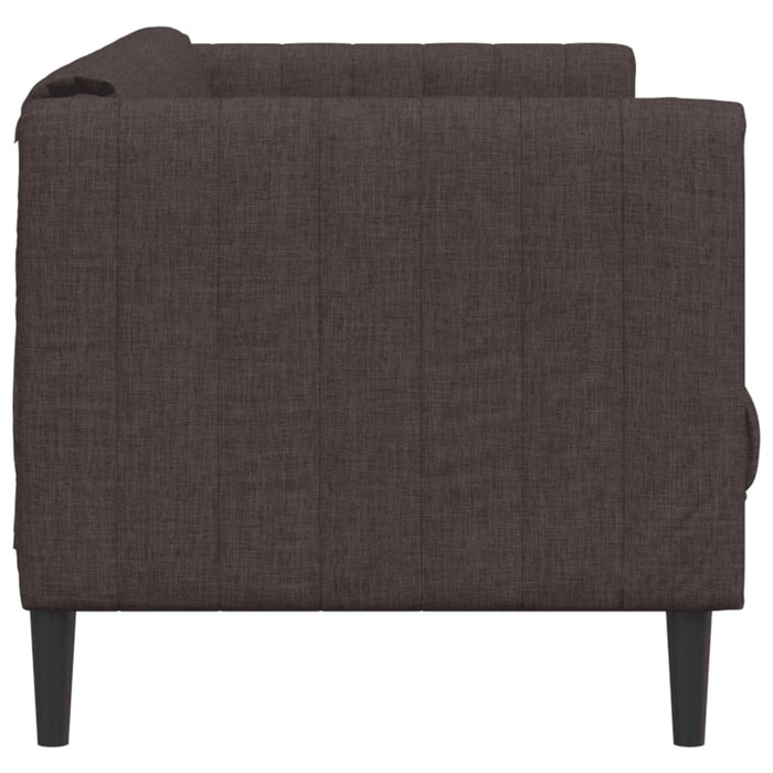 Canapea cu 3 locuri, maro închis, material textil - WALTI WALTI