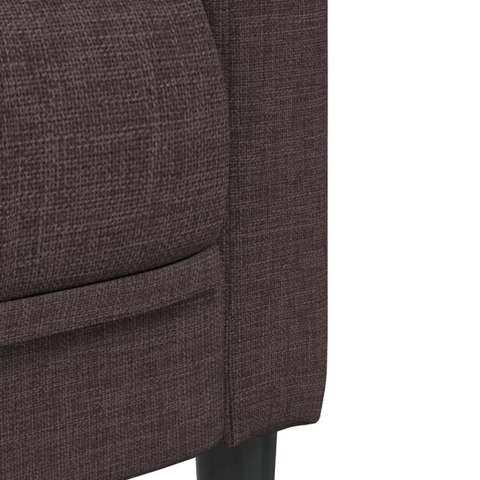 Canapea cu 3 locuri, maro închis, material textil - WALTI WALTI