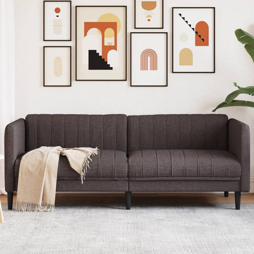 Canapea cu 3 locuri, maro închis, material textil - WALTI WALTI