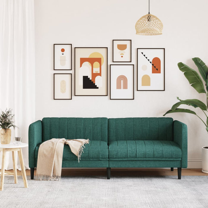 Canapea cu 3 locuri, verde închis, material textil - WALTI WALTI