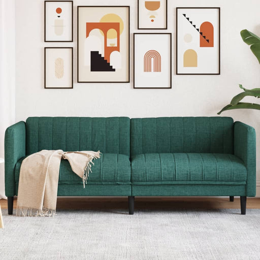 Canapea cu 3 locuri, verde închis, material textil - WALTI WALTI