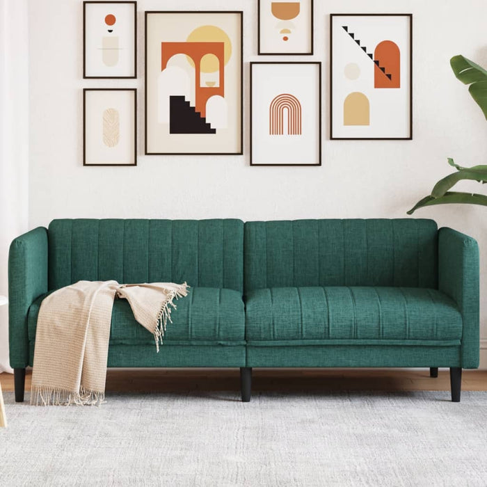 Canapea cu 3 locuri, verde închis, material textil - WALTI WALTI