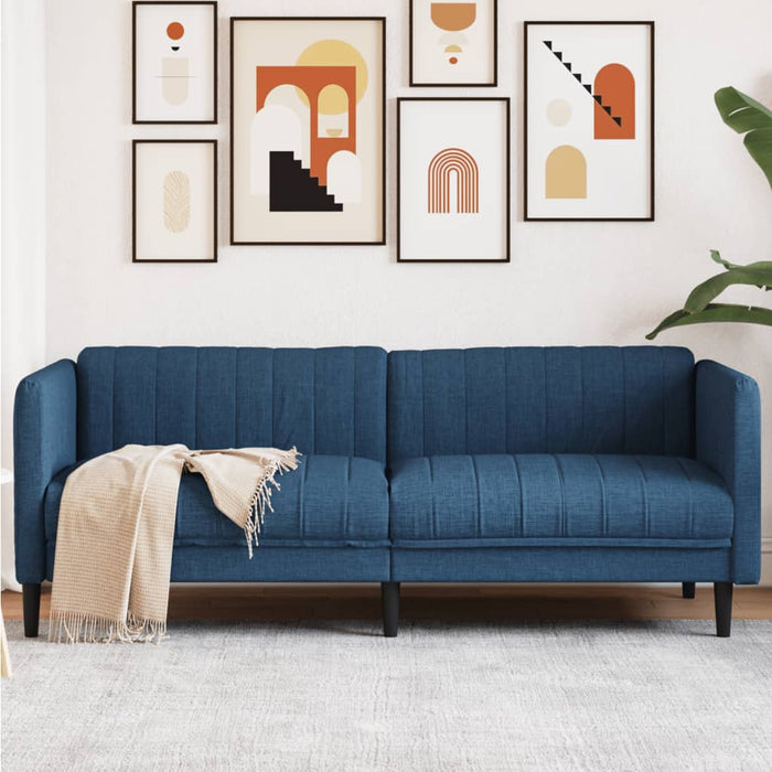 Canapea cu 3 locuri, albastru, material textil - WALTI WALTI