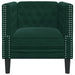 Fotoliu Chesterfield, verde închis, catifea - WALTI WALTI
