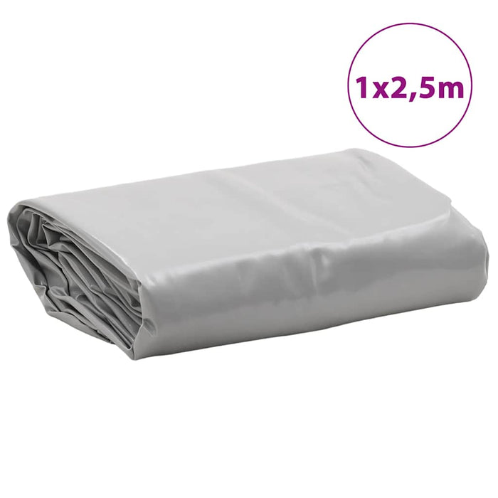 Prelată, gri, 1x2,5 m, 650 g/m² WALTI