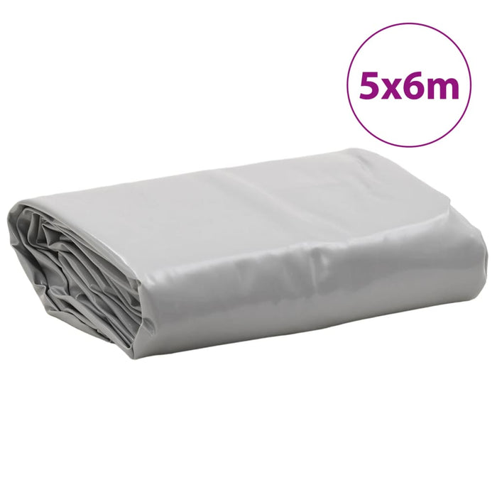 Prelată, gri, 5x6 m, 650 g/m² WALTI