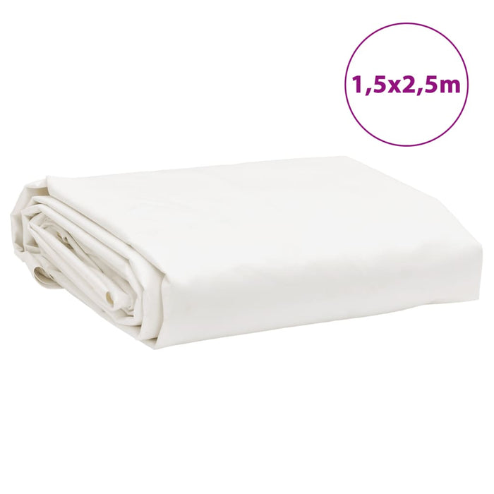 Prelată, alb, 1,5x2,5 m, 650 g/m² WALTI