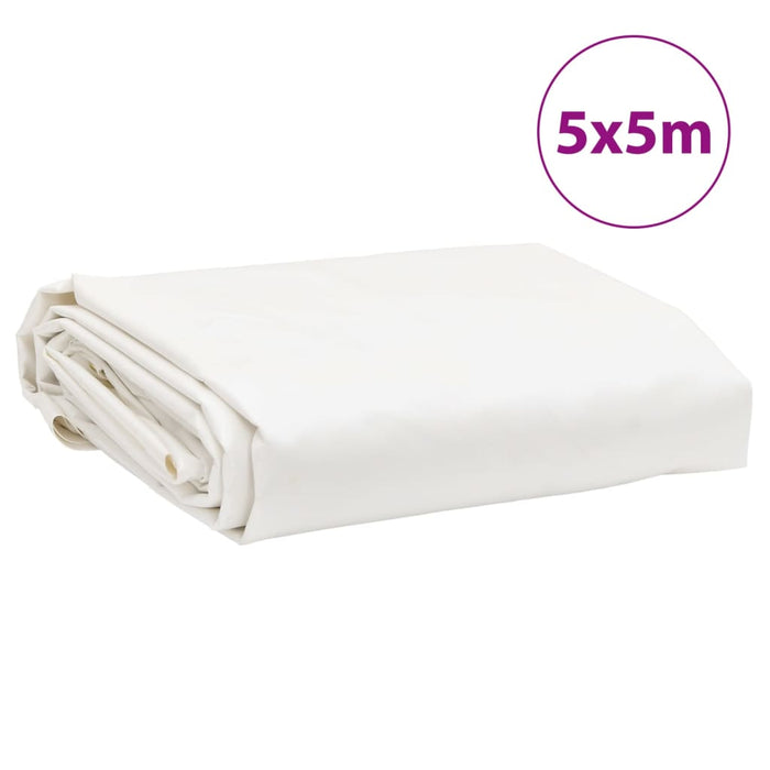 Prelată, alb, 5x5 m, 650 g/m² WALTI