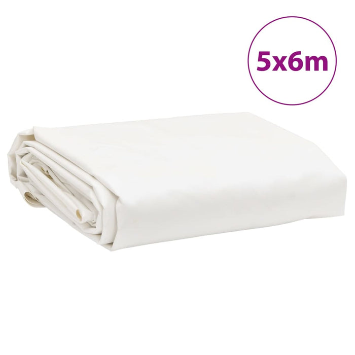 Prelată, alb, 5x6 m, 650 g/m² WALTI