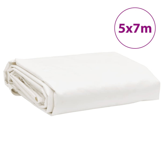 Prelată, alb, 5x7 m, 650 g/m² WALTI