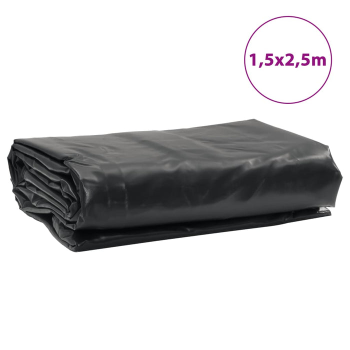 Prelată, negru, 1,5x2,5 m, 650 g/m² WALTI