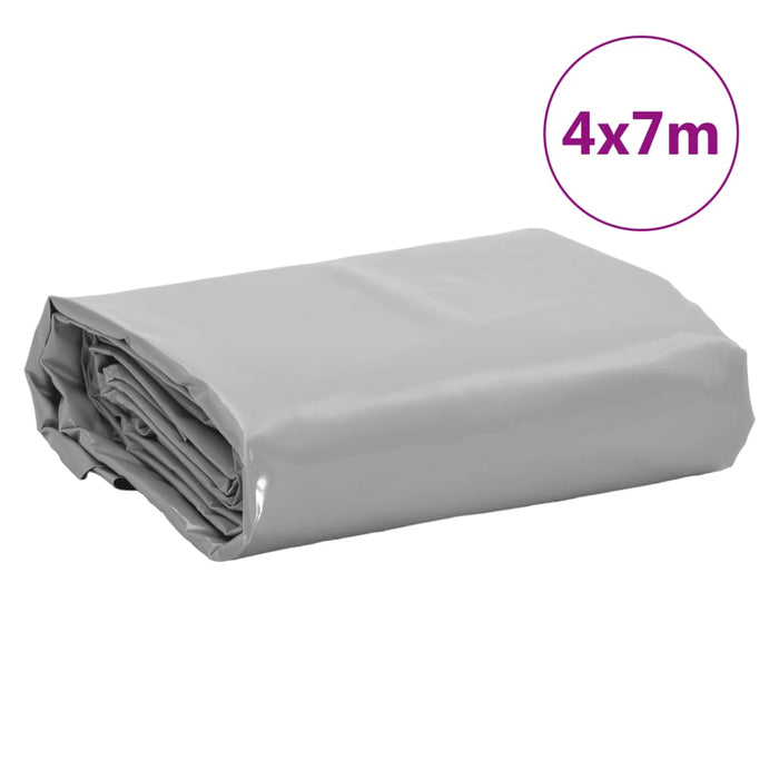 Prelată, gri, 4x7 m, 650 g/m² WALTI