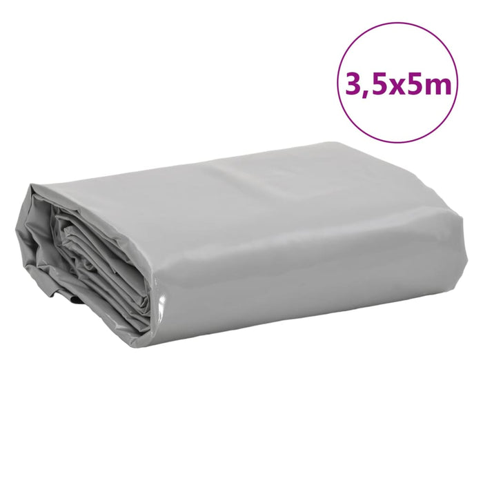 Prelată, gri, 3,5x5 m, 650 g/m² WALTI