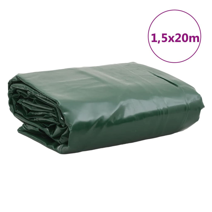 Prelată, verde, 1,5x20 m, 650 g/m² WALTI