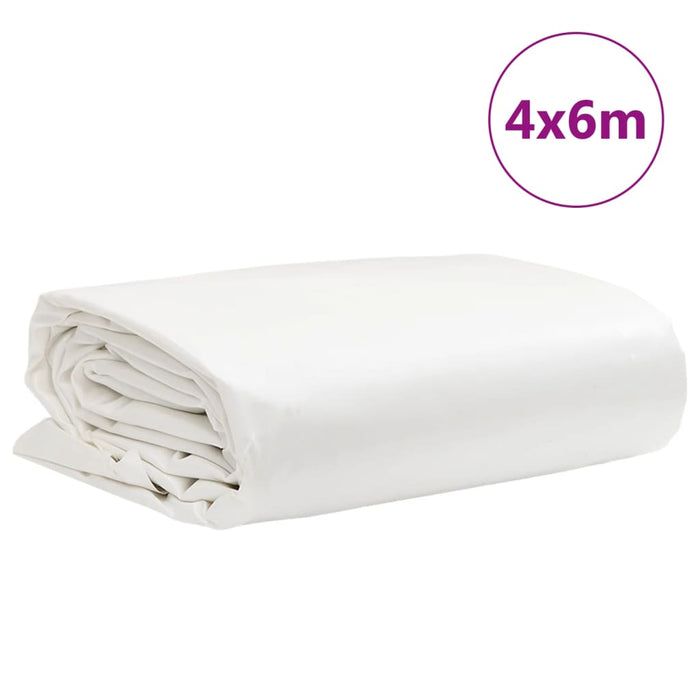 Prelată, alb, 4x6 m, 650 g/m² WALTI