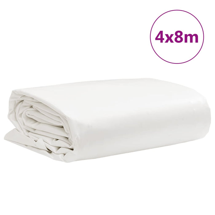 Prelată, alb, 4x8 m, 650 g/m² WALTI