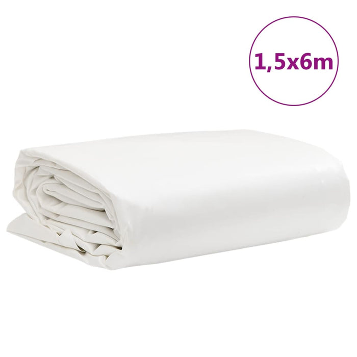 Prelată, alb, 1,5x6 m, 650 g/m² WALTI