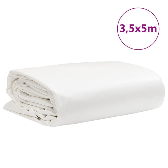 Prelată, alb, 3,5x5 m, 650 g/m² WALTI