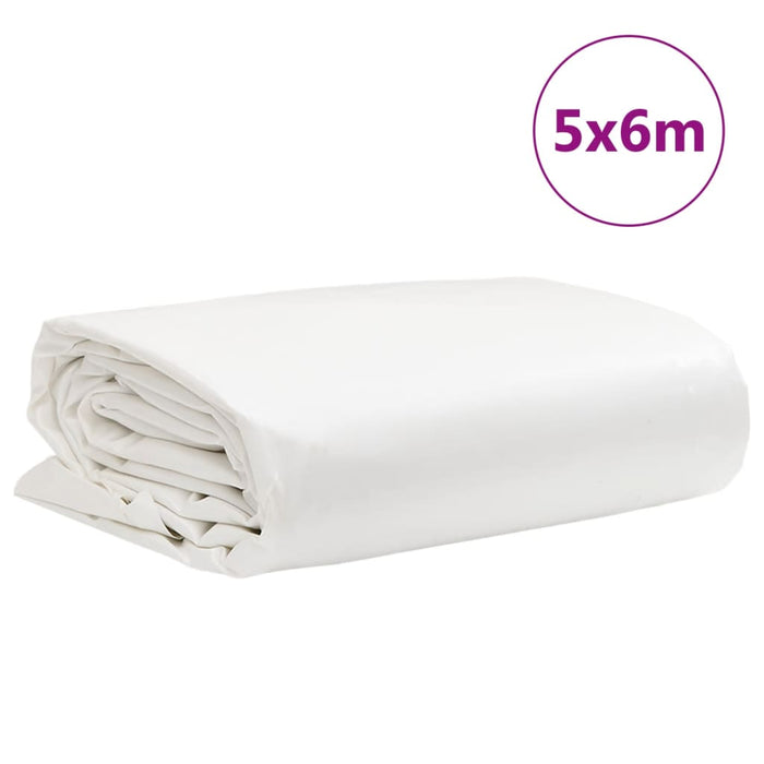 Prelată, alb, 5x6 m, 650 g/m² WALTI