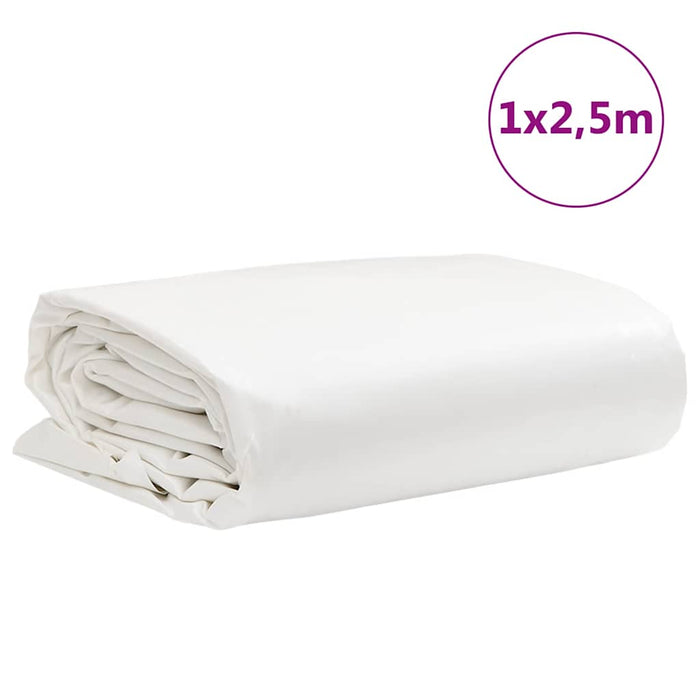 Prelată, alb, 1x2,5 m, 650 g/m² WALTI