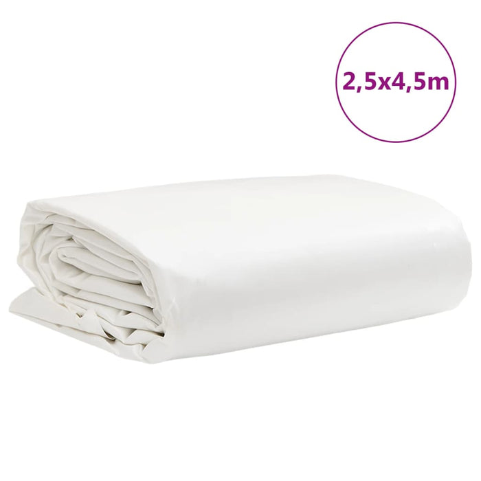 Prelată, alb, 2,5x4,5 m, 650 g/m² WALTI