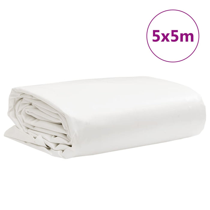 Prelată, alb, 5x5 m, 650 g/m² WALTI