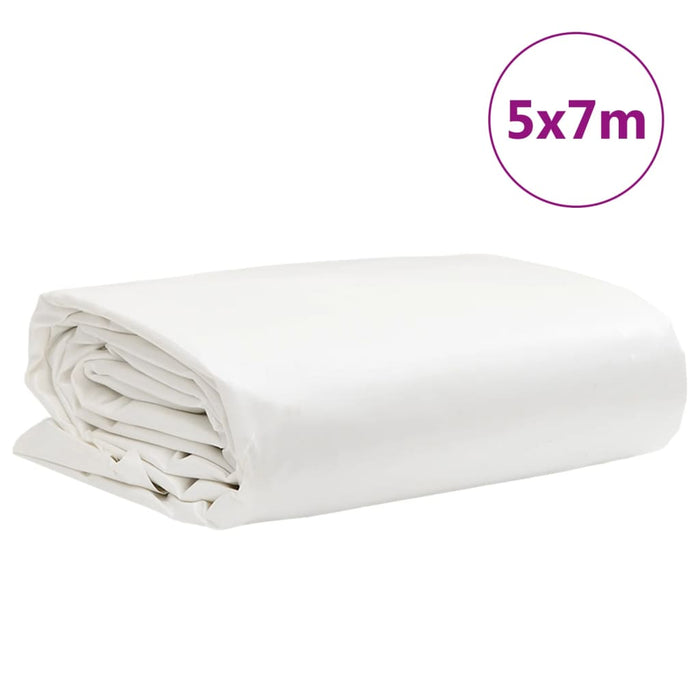 Prelată, alb, 5x7 m, 650 g/m² WALTI