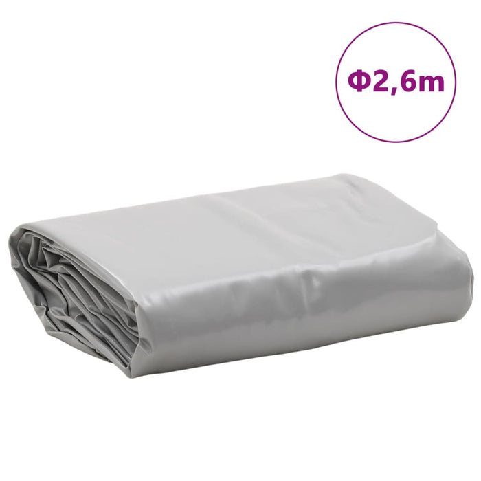Prelată, gri, Ø 2,6 m, 650 g/m² WALTI