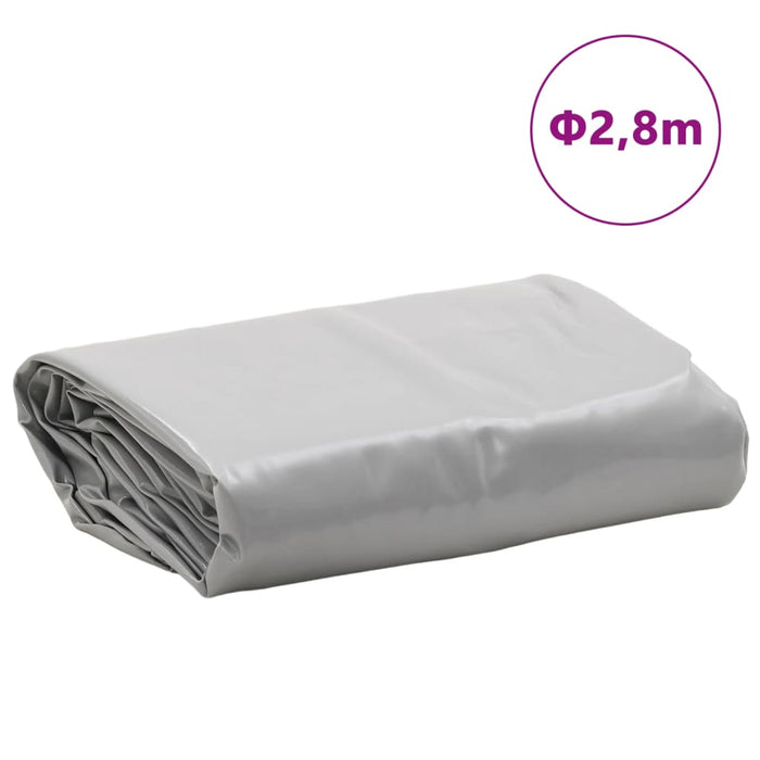 Prelată, gri, Ø 2,8 m, 650 g/m² WALTI