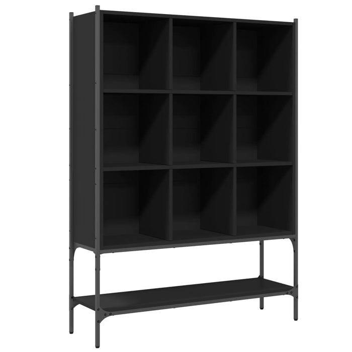 Bibliotecă, negru, 102x30x141,5 cm, lemn prelucrat - WALTI WALTI