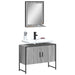 Set dulapuri Baie, 2 piese, gri sonoma, lemn prelucrat - WALTI WALTI