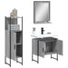 Set dulapuri de baie, 3 piese, gri sonoma, lemn prelucrat - WALTI WALTI