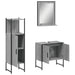 Set dulapuri de baie, 3 piese, gri sonoma, lemn prelucrat - WALTI WALTI