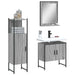 Set dulapuri de baie, 3 piese, gri sonoma, lemn prelucrat - WALTI WALTI