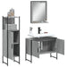 Set dulapuri de baie, 3 piese, gri sonoma, lemn prelucrat - WALTI WALTI