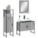 Set dulapuri de baie, 3 piese, gri sonoma, lemn prelucrat - WALTI WALTI