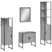 Set dulapuri de baie, 4 piese, gri sonoma, lemn prelucrat - WALTI WALTI