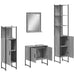 Set dulapuri de baie, 4 piese, gri sonoma, lemn prelucrat - WALTI WALTI