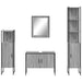 Set dulapuri de baie, 4 piese, gri sonoma, lemn prelucrat - WALTI WALTI