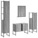 Set dulapuri de baie, 4 piese, gri sonoma, lemn prelucrat - WALTI WALTI