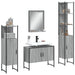 Set dulapuri de baie, 4 piese, gri sonoma, lemn prelucrat - WALTI WALTI