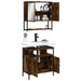 Set mobilier de baie, 2 piese, stejar fumuriu, lemn prelucrat - WALTI WALTI