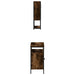 Set mobilier de baie, 2 piese, stejar fumuriu, lemn prelucrat - WALTI WALTI