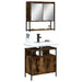 Set mobilier de baie, 2 piese, stejar fumuriu, lemn prelucrat - WALTI WALTI