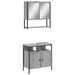 Set mobilier de baie, 2 piese, gri sonoma, lemn prelucrat - WALTI WALTI