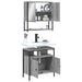 Set mobilier de baie, 2 piese, gri sonoma, lemn prelucrat - WALTI WALTI