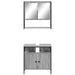 Set mobilier de baie, 2 piese, gri sonoma, lemn prelucrat - WALTI WALTI