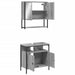 Set mobilier de baie, 2 piese, gri sonoma, lemn prelucrat - WALTI WALTI
