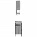 Set mobilier de baie, 2 piese, gri sonoma, lemn prelucrat - WALTI WALTI