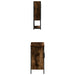 Set mobilier de baie, 2 piese, stejar fumuriu, lemn prelucrat - WALTI WALTI